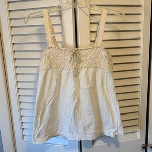 Cotton Cream Lace Women’s Top